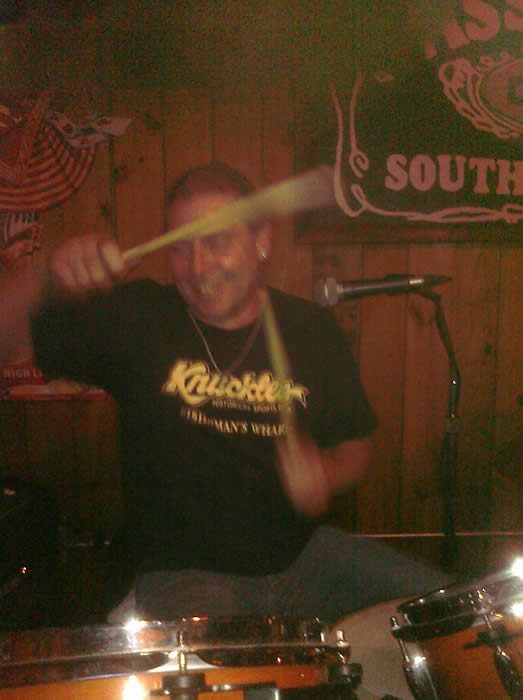 Bryan rockin on drums